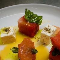 Watermelon Salad · Feta| Basil | Mint| Grapefruit Citronelle (P)(K)