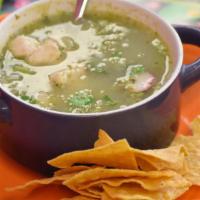 Pozole · Chicken and hominy corn come together in this savory soup. This staple of Mexican cuisine is...