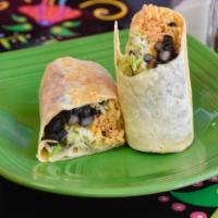 Small Burrito · Burritos come with your choice of filling on a flour tortilla then stuffed with cheese, rice...