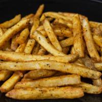 Seasoned Fries · Deep golden fried potatoes with our special.