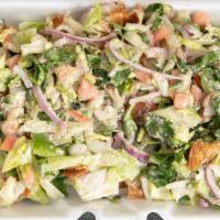 Fattoush Salad · Lettuce, tomato, green peppers, onions, cucumbers, mint, radish, pita chips, lemon juice and...