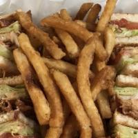 Blt Club Sandwich · French Fries.