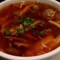 Hot & Sour Soup · Spicy. Vegetarian.