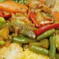 Rice With Veggie · Rice with salad and veggie