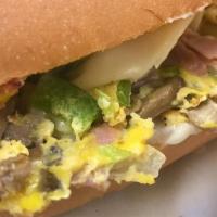 Pepper & Egg · Grinder, provolone, egg and green peppers.