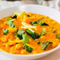 Vegetable Masala With Rice (V) · Vegetarian, gluten free. Vegetables cooked in a
 sauce and special blend of spices.