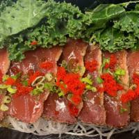 Tuna Tataki · Seared pepper tuna in ponzu sauce