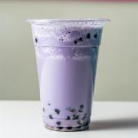 Taro Bubble Tea · Creamy and delicious with the authentic sweet nutty flavor of taro. 

*Processed in a facili...