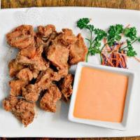 Kara-Age · Fried Japanese chicken nuggets with spicy mayo