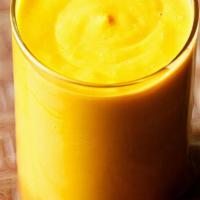 Mango Smoothie · Right in time for the summer! Refreshing and cold! This delicious fruity blended drink is ma...