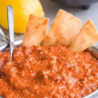 Muhammara Dip · a dip with origins from Syria, and more precisely from the city of Aleppo. The main ingredie...