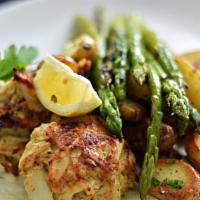 Double Crabcake Entree · *Due to the pandemic, no Maryland Crab Meat is available, so we are using the highest qualit...