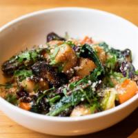 Potato Gnocchi · wild mushroom, asparagus, edamame, spring onions, parmesan, black pepper (vegetarian)