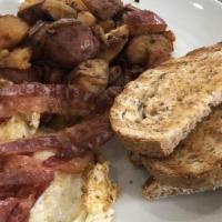 Breakfast Platter · Includes meat, eggs and homefries,and toast