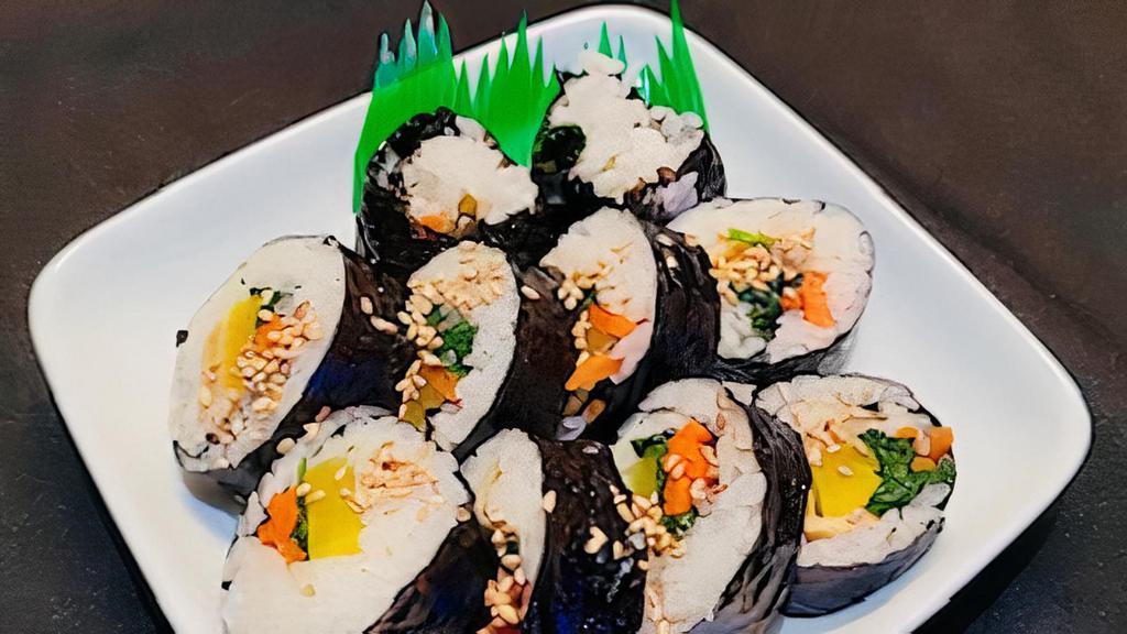 Kimbop · Korean sushi roll.