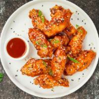 S&S Wings · Fresh chicken wings breaded, fried until golden brown, and tossed in sweet and sour sauce. S...