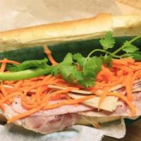 Bm1 - Vietnamese Cold Cut Hoagie · Three Vietnamese cold cuts, butter, pate, pickled carrots, cucumber, jalapeno peppers and ci...
