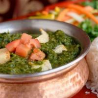 Palak-Paneer · Spinach w/ Paneer, Fresh Herbs & Spices