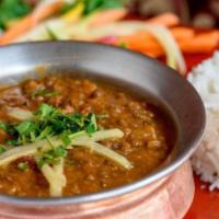 Vegan Dal Special · A variety of specially prepared lentils. Vegan.