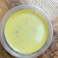 Lemon Vinaigrette · Lemon Juice, Olive Oil, Apple Cider Vin, Dijon Mustard, Honey, Mint, Basil, Parsley, Salt, P...