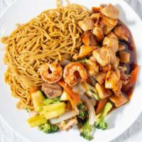 Hibachi Chicken · Served with soup, salad, fried rice, or noodle.