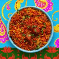 Lamb Biryani · Roasted lamb and basmati rice cooked with spices.