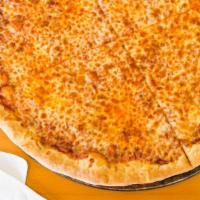 Cheese Pizza (Large) · Regular crust, red sauce, mozzarella.