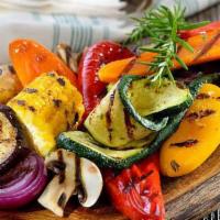 Grilled Vegetable Medley · Vegan, gluten free, vegetarian. Organic.