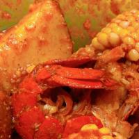 Lobster Tail (5Oz) · Comes with corn and potatoes