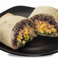 Chicken Burrito · Served with rice, black beans, lettuce, guacamole, pico de gallo, cheese and sour cream.