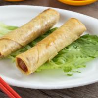 Chả Giò (2) · Egg roll made of ground pork, taro, mushrooms, thin vermicelli. Served with homemade sauce.