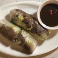Goi Cuon Bo Nuong (2) · Fresh spring rolls with grill beef.