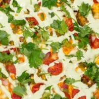 Paneer Tikka Pie Cauliflower Gf Pizza Crust (Small 10”) · House Masala Sauce with Almond Paste, Paneer Cheese, Mozzarella. Light Green and Chili Peppe...