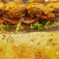 Fried Shrimp Po Boy · fried shrimp with lettuce , tomato , mayo and thousand island dressing