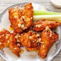 Jumbo Buffalo Wings · Served with your choice of sauce. With Ranch Dressing.