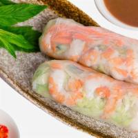 Fresh Summer Rolls · Vegetarian. Shredded lettuce, mint, and rice vermicelli combined with a choice of shrimp or ...