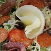 Special Antipasto Salad · Prosciutto, fresh mozzarella, salami, ham, and provolone cheese over garden salad.