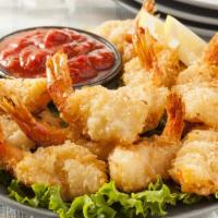 #10 Fried Shrimp Platter · Large breaded butterflied shrimp fried to a golden crisp.