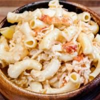 Lobster Mac & Cheese · Real Maine lobster meat, elbow macaroni, cheddar cheese, cream, and spices