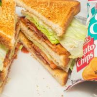 Blt Club · Served with your choice of white, wheat or rye with chips.