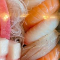 Sushi & Sashimi Combo · 6 Pieces sushi & 6 Pieces sashimi, 1 any regular sushi roll