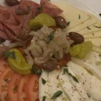 Antipasto · House Salad with Fresh Mozzarella, Provolone, Capicola, Salami, Prosciutto, Kalamata Olives,...
