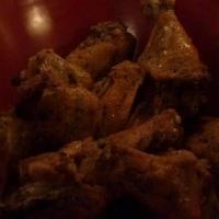 Wings · Celery and blue cheese.