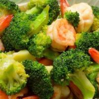 Pad Broccoli · Choice of meat and broccoli stir-fried in a light gravy soy sauce.