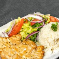 Grilled Chicken · Delicious grilled chicken served with 2 sides.
