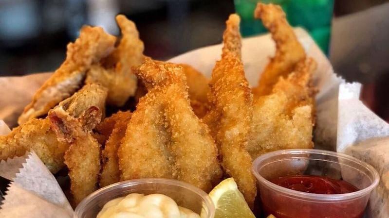 7 Fried Shrimp With Fries & Coleslaw · Jumbo shrimp coated in seasoned breadcrumbs, then deep fried to golden brown perfection. Served with fries and coleslaw on the side. We fry in premium canola oil.