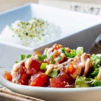 Ahi Poke Bowl · Brewhouse Fave. Fresh ahi cubes marinated in a special house sauce & sesame oil. Served with...