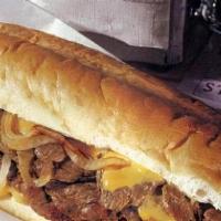 Philly Cheese Steak  · Authentic philly steak ( halal) , cocked with onion and melted American cheese on 8 inches s...