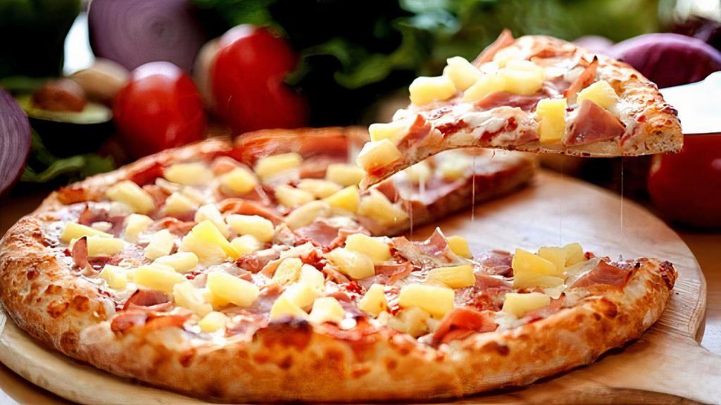 The Hawaiian Pizza · Ham and pineapple.