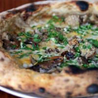 Large Mushroom & Fontina Pizza

 · Mushroom sauce, pecorino, and gremolata.